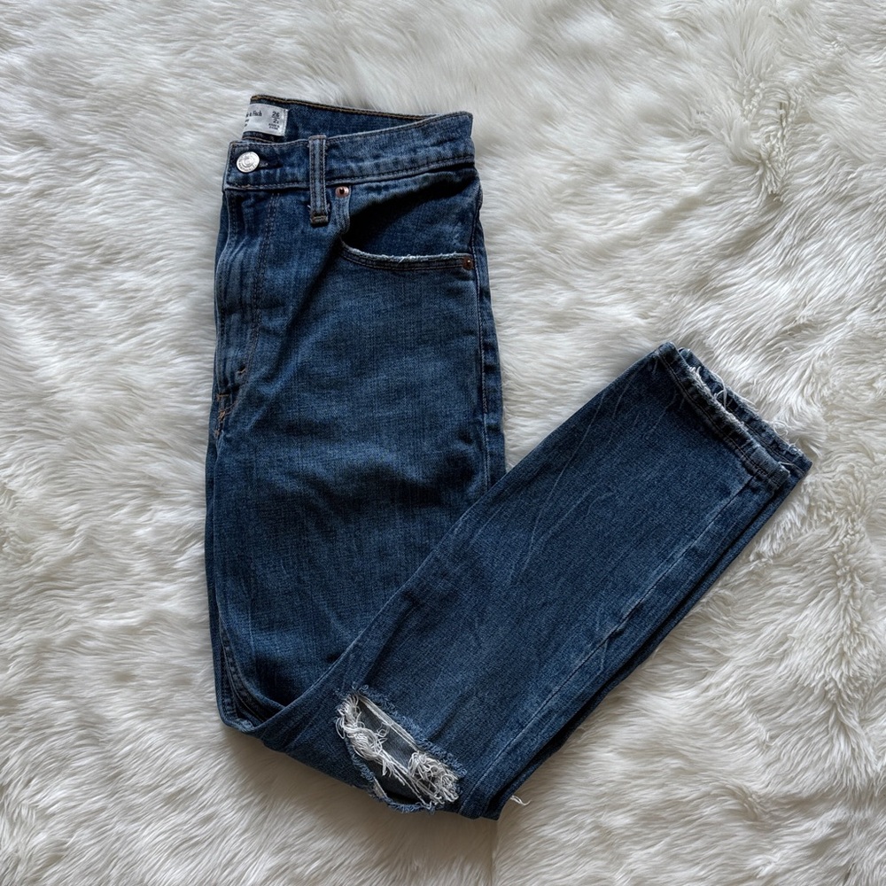 Abercrombie & Fitch High Rise Skinny Jeans Size 2 S /26